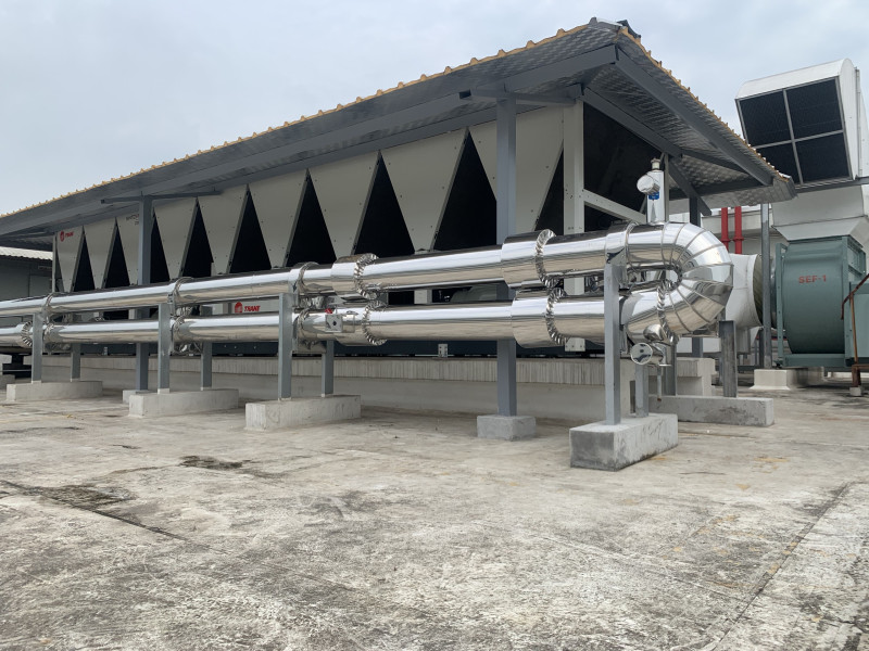 CÔNG TY TNHH PANASONIC VIỆT NAM - LẮP ĐẶT BỔ SUNG CHILLER TRÊN MÁI