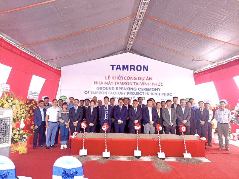Lễ Khởi Công Dự Án Nhà Máy Tamron Tại Vĩnh Phúc