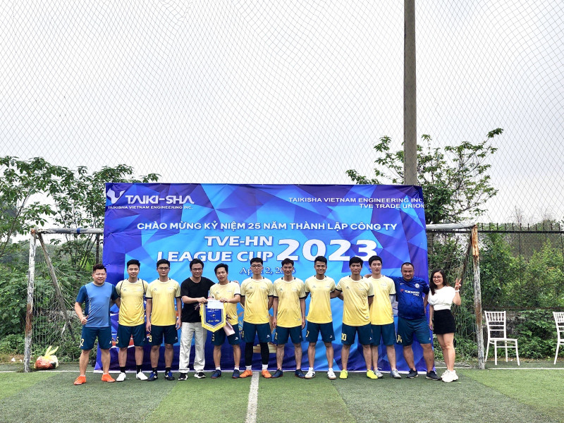 TVE LEAGUE CUP 2023: Chào mừng kỷ niệm 25 năm thành lập Công ty TNHH Kỹ thuật Taikisha Việt Nam