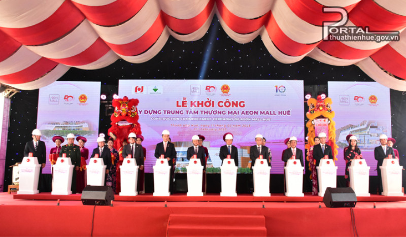CONSTRUCTON COMMENCEMENT CEREMONY OF AEON MALL HUE – THE FIRST AEON MALL IN CENTRAL VIETNAM